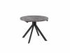 Стол RONDO-100, d100/135 (дымчатая керамика/черный)