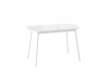 Стол ROUND-120, 70х120/152 (ст.белый/белый)