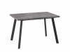 Стол BORG-120, 80х120/160 (дымчатая керамика/черный)