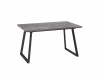 Стол LOFT-140, 85х140/180 (дымчатая керамика/черный)