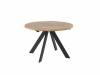 Стол RONDO-120, d120/160 (дуб каньон/черный)