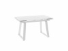 Стол ALTEZA-140, 85х140/200 (мрамор светлый - compakt cer/белый)