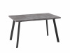 Стол BORG-140, 85х140/180 (дымчатая керамика/черный)