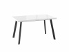 Стол BORG-140, 85х140/180 (ст.белый оптивайт/черный)