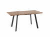 Стол BORG-120, 80х120/160 (дуб веллингтон/черный)